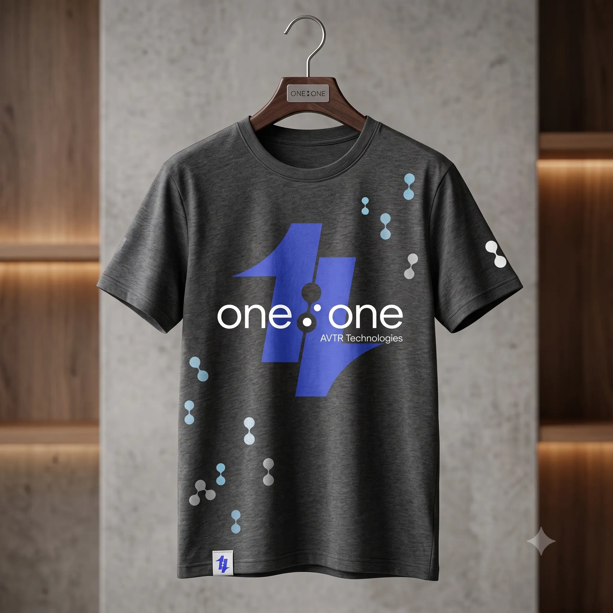 A 1:1 branded t-shirt